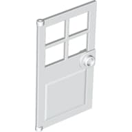 Door 1 x 4 x 6 with 4 Panes and Stud Handle