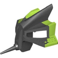 Large Figure Mask Felnas with Marbled Lime Pattern