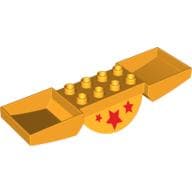 Duplo Seesaw 4 x 10 with Red Stars Print