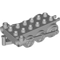 Duplo Train Chassis with Light Bluish Gray Drive Rod & Light Bluish Gray Wheels