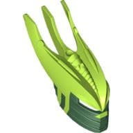 Large Figure Mask Gresh with Marbled Lime Pattern