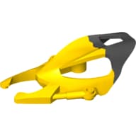 Large Figure Mask Mohtrek with Marbled Black Pattern