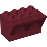 Duplo Brick 4 x 3 x 3 Wry Inverted