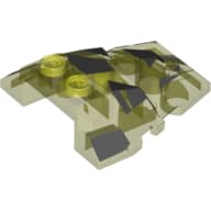 Wedge 4 x 4 Fractured Polygon Top with Dark Bluish Gray Facets Print (Rock Monster Giant)