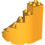 Duplo Staircase, Curved with Drawer Slots