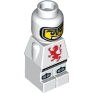 Microfig Lava Dragon Knight White