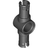 Technic Pin Connector Hub with 2 Pins with Friction Ridges Lengthwise [Big Squared Pin Holes]