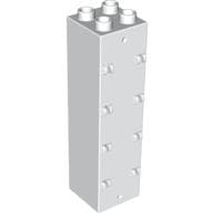 Duplo Building Wall 2 x 2 x 6 with Drawer Slots on One Side and Eight Hinges on the Other