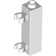 Brick Special 1 x 1 x 3 with 2 Clips Vertical [Hollow Stud, Open O Clips]