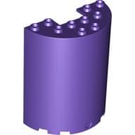 Cylinder Half 3 x 6 x 6 with 1 x 2 Cutout