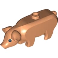 Animal, Pig, Large with Black Eyes and White Pupils Print