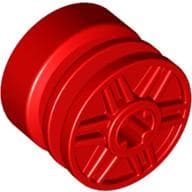 Wheel 18mm x 14mm with Axle Hole, Fake Bolts and Shallow Spokes