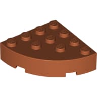 Brick Round Corner 4 x 4 Full Brick