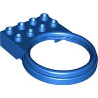 Duplo Plate 2 x 4 with Round Tube Holder