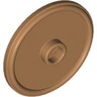 Shield Round with Stud and Raised Rim [Plain]