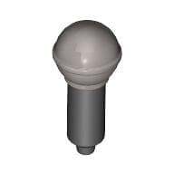 Musical Instrument Microphone with Metallic Silver Top Print