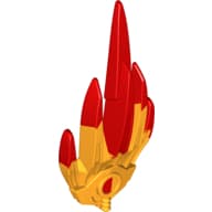 Large Figure Weapon Accessory, Flame with Marbled Bright Light Orange Pattern