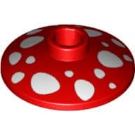 Dish 2 x 2 Inverted [Radar] with Mushroom Spots Print