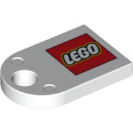 Tile Special 3 x 2 with Hole and LEGO Logo Print