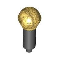 Musical Instrument Microphone with Metallic Gold Top Print