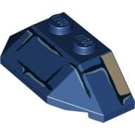 Wedge Sloped 45° 2 x 4 Triple with Brick Print