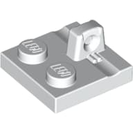 Hinge Plate 2 x 2 Locking with 1 Finger on Top