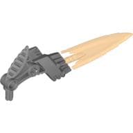 Large Figure Weapon Blade, Fire Shooter with Orange Blade
