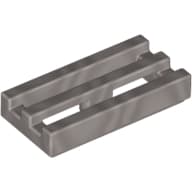 Tile Special 1 x 2 Grille with Bottom Groove