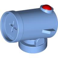 Duplo Cannon Shooting with Axle Hole and Red Firing Button