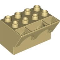 Duplo Brick 4 x 3 x 3 Wry Inverted