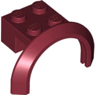 Wheel Arch, Mudguard 4 x 2 1/2 x 2 with 2 x 2 Plate