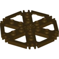 Technic Plate Rotor 6 Blade with Clip Ends Connected [aka Water Wheel] - Hollow Studs