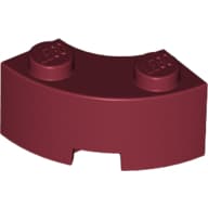Brick Round Corner 2 x 2 Macaroni with Stud Notch and Reinforced Underside [New Style]