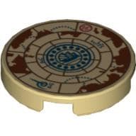 Tile Round 2 x 2 with Treasure Map Print
