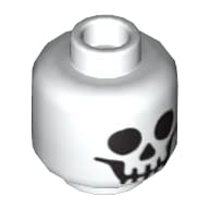 Minifig Head Skeleton, Standard Skull Print