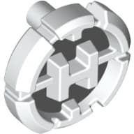 Large Figure Chest Badge with 'H' Hero Factory Logo on Light Bluish Gray Background Pattern