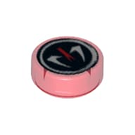 Tile Round 1 x 1 with Fangpyre Print