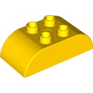 Duplo Brick 2 x 4 Curved Top