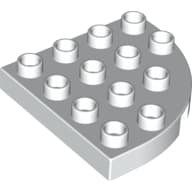 Duplo Plate Round Corner 4 x 4