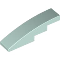 Slope Curved 4 x 1 No Studs [Stud Holder with Asymmetric Ridges]