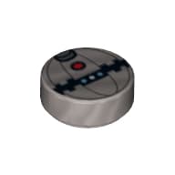 Tile Round 1 x 1 with Thermal Detonator Print