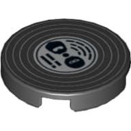 Tile Round 2 x 2 with Vinyl Record Print
