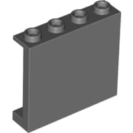 Panel 1 x 4 x 3 [Side Supports / Hollow Studs]