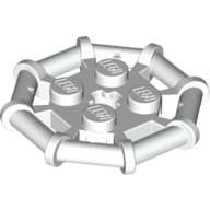 Plate Special 2 x 2 with Bar Frame Octagonal, Reinforced, Completely Round Studs