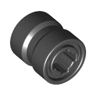 Wheel 8 x 9 with Hole Notched for Wheels Holder Pin, Re-inforced Back