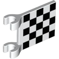 Flag 2 x 2 Square with Chequered Print [Thick Clips]