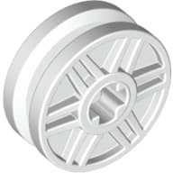 Wheel 18 x 8 with Fake Bolts and Shallow Spokes and Axle Hole