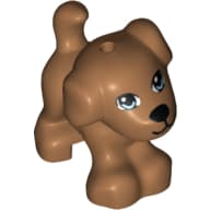 Animal, Dog, Small Standing with Blue Eyes, Black Nose and Mouth Print