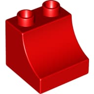 Duplo Brick 2 x 2 x 1 1/2 with Curve
