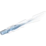 Weapon Sword with Jagged Edges and Marbled Trans Medium Blue Pattern